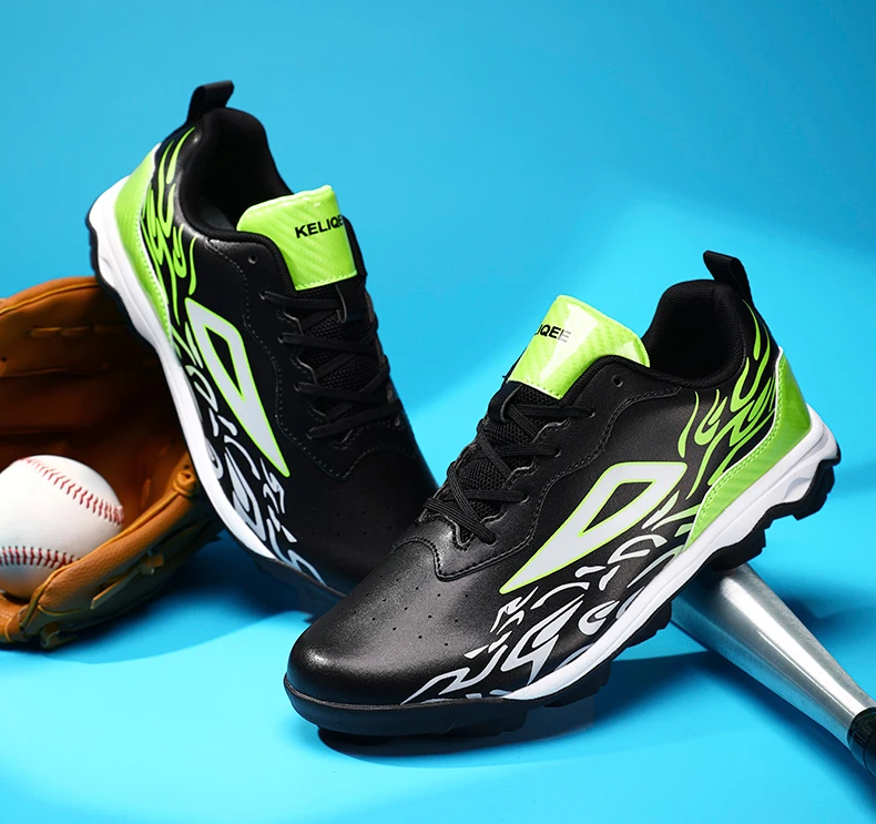 Leichte Baseball-Schuhe für Herren und Jugendliche, atmungsaktiv, rutschfest, mit Spikes, für Outdoor-Training und Wettkämpfe – Detail 16
