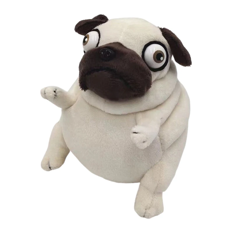 

Lovely Ugly Cute Sand Dog Plush Toy Soft Stuffed Pug Doll Ideal Kids Birthday Party Gift Home Decor Ornament