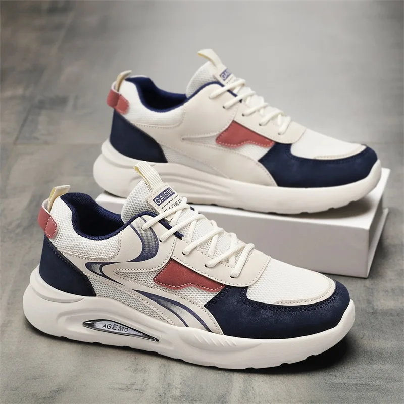 

2026 Spring New Sports Shoes for Men, Breathable Mesh Outdoor Casual Sports Low-Top Korean Style Lightweight Trendy Shoes Suitable for Outdoor Sports