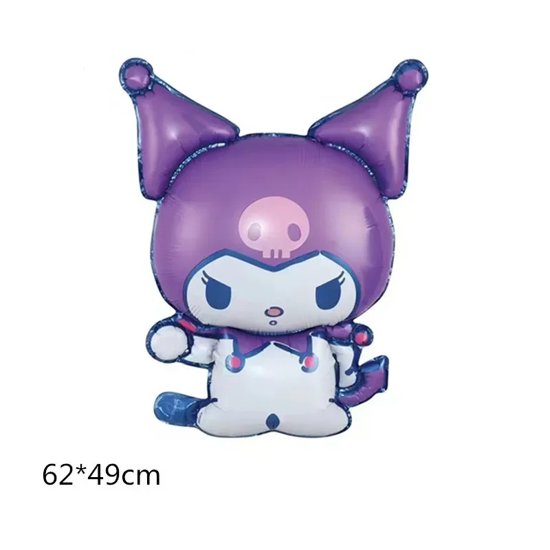 1 pz cartone animato Kuromi Cinnamoroll MyMelody Carino Sanrio Foglio di Alluminio Palla Ragazza Decorazione Del Partito Palloncino Giocattolo di