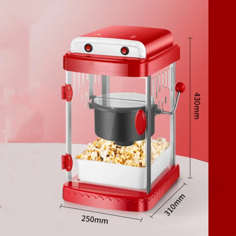 Máquina de palomitas de maíz eléctrica automática para el hogar, máquina comercial para palomitas de maíz, Mini puesto pequeño para niños