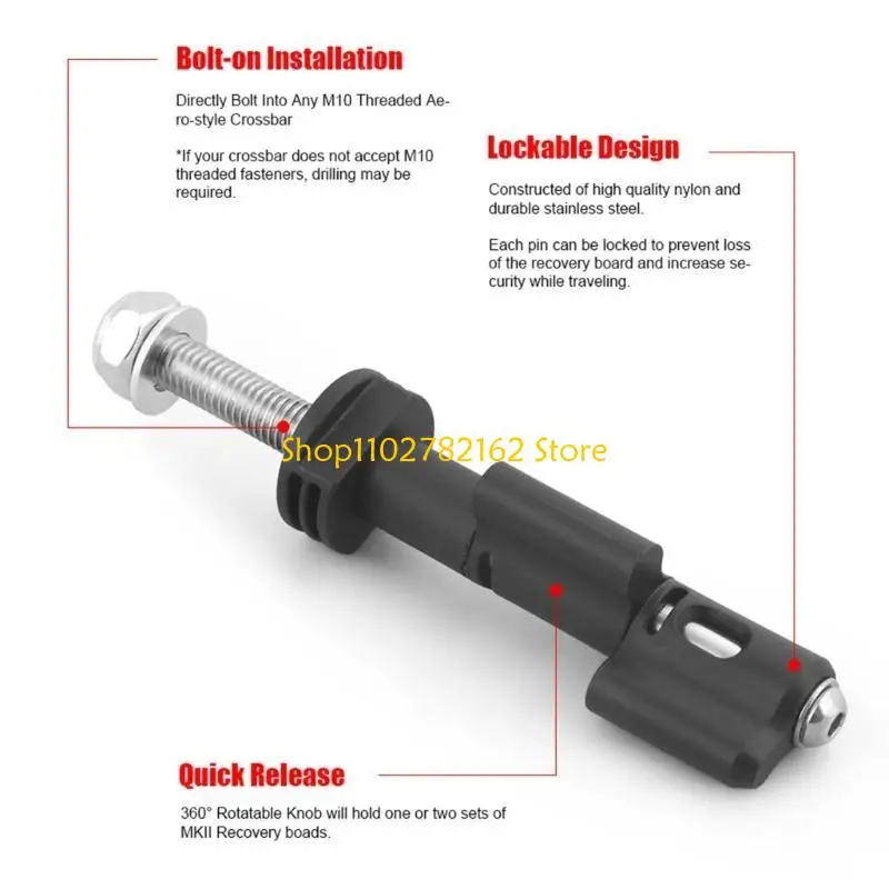 

547B Mounting Pins for MaxTrax MKII Recovery/Traction Boards, Lockable Mounting Pins