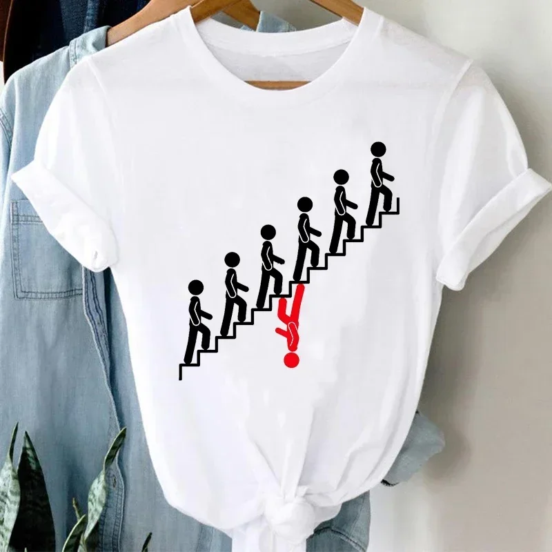 T-shirts Women Cartoon Wine Funny Fashion Clothing Spring Summer Clothes Stylish Tshirt Top Lady Print Girl Tee T-Shirt