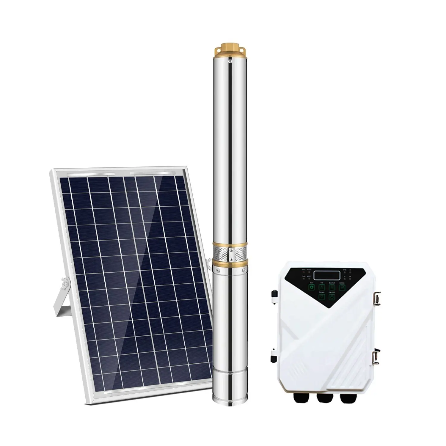 Farm Solar Powered Multistage Pump Complete Set With Adjustable Motor Pressure Monitoring Function
