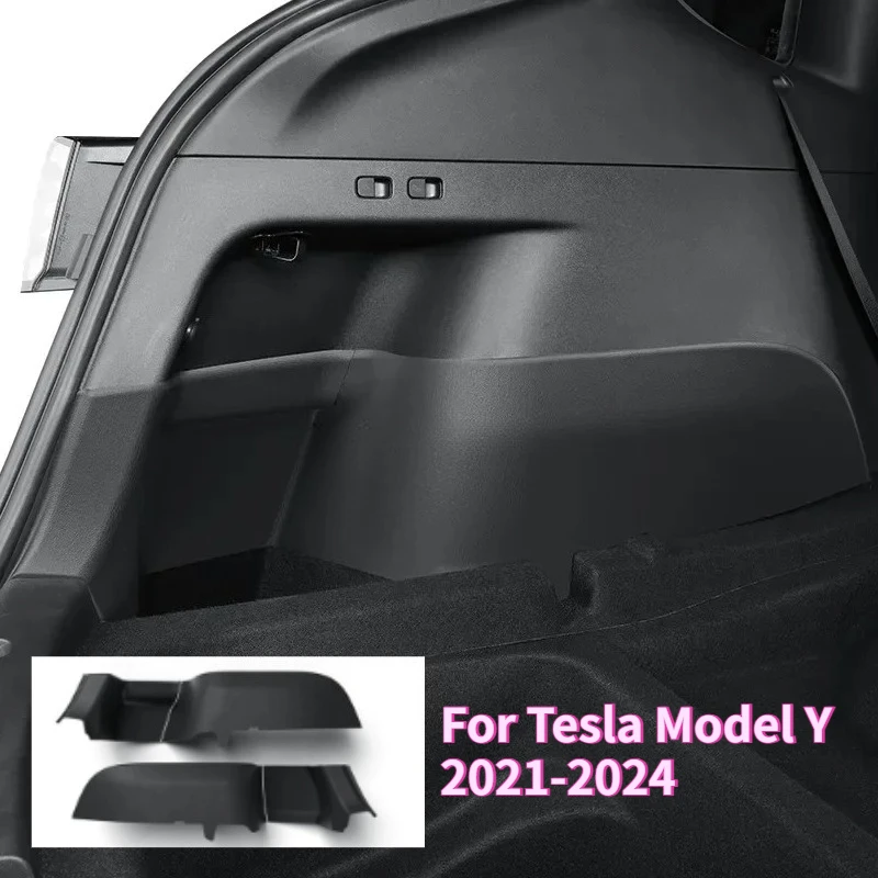 

Для Tesla Model Y 2021-2024 автомобильная защита багажника TPE задняя боковая полная обернутая защитная панель противоударная накладка автомобильные аксессуары