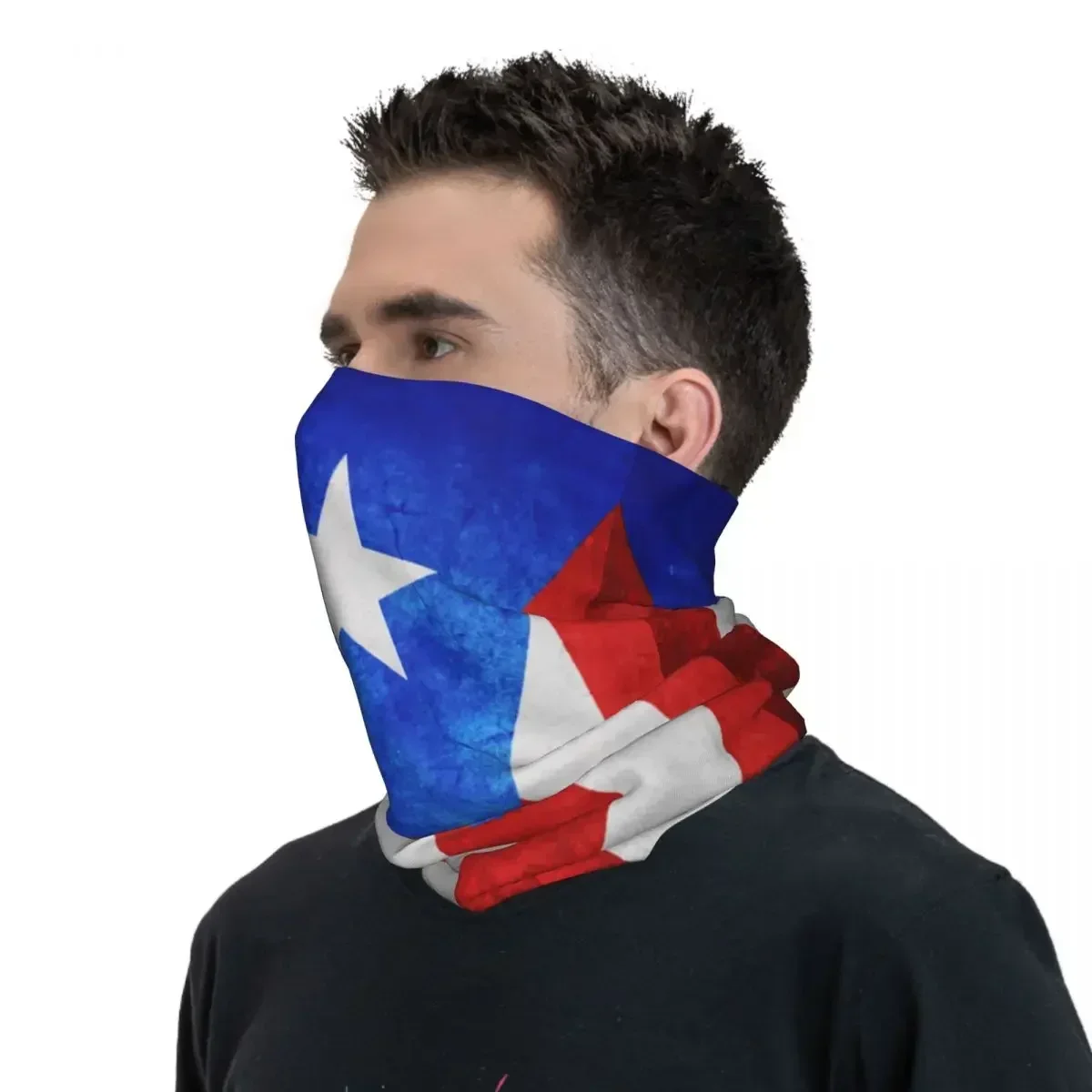 Bufanda envolvente con estampado de bandera nacional cubana para hombres y mujeres, polaina de cuello, máscara facial multiuso para correr, transpirable, Cuba