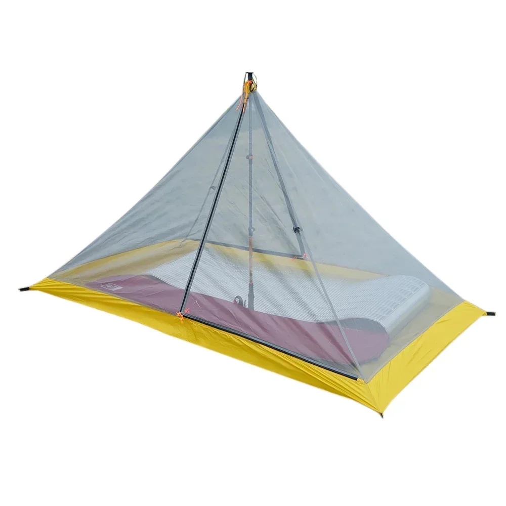 Tienda interior ultraligera 40D Silnylon 500g para 2 personas, tienda de campaña de otoño para exteriores para 4 estaciones, varilla de extensión en