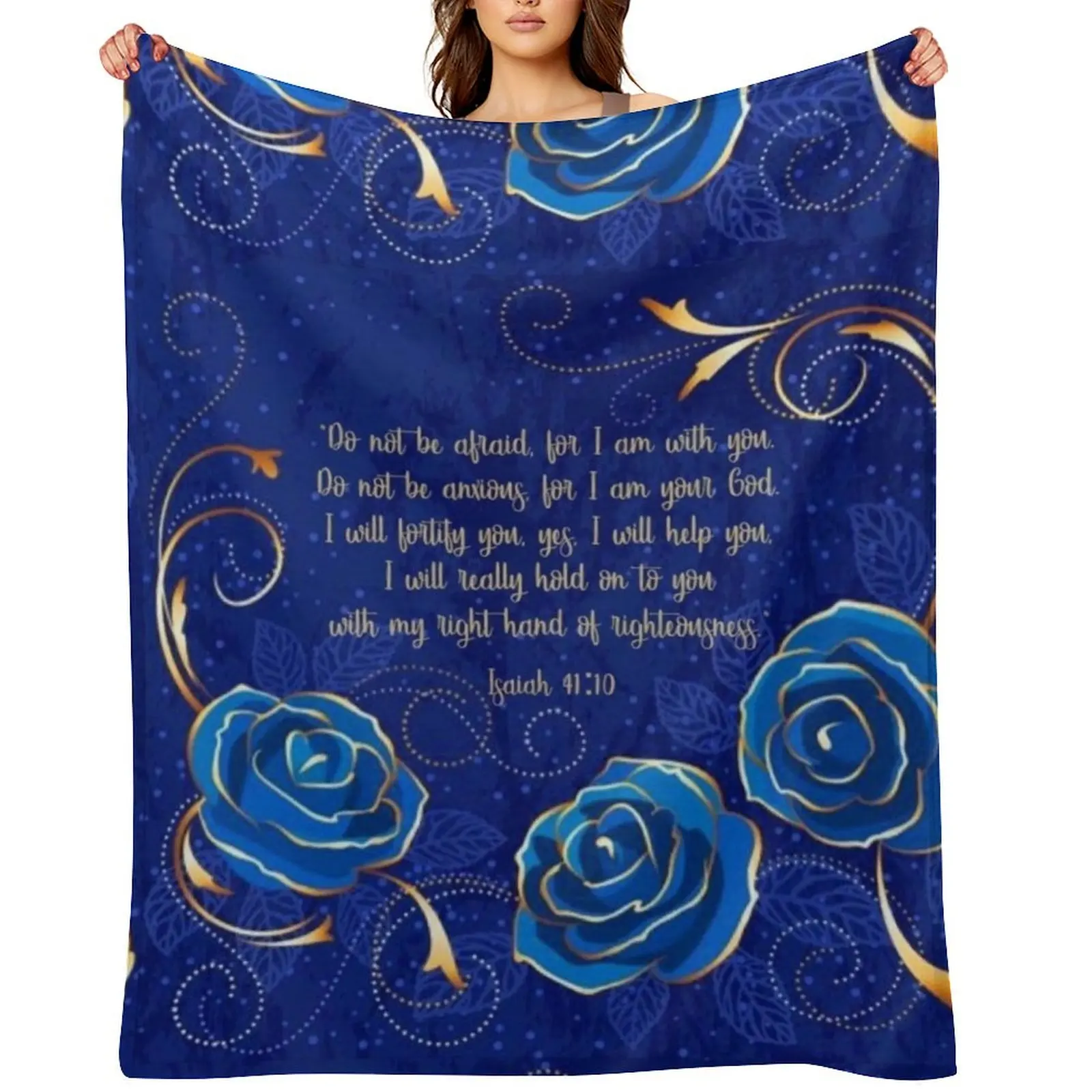

Isaiah 41:10 Throw Blanket Sofa Blankets For Baby Bed Fashionable christmas decoration Blankets