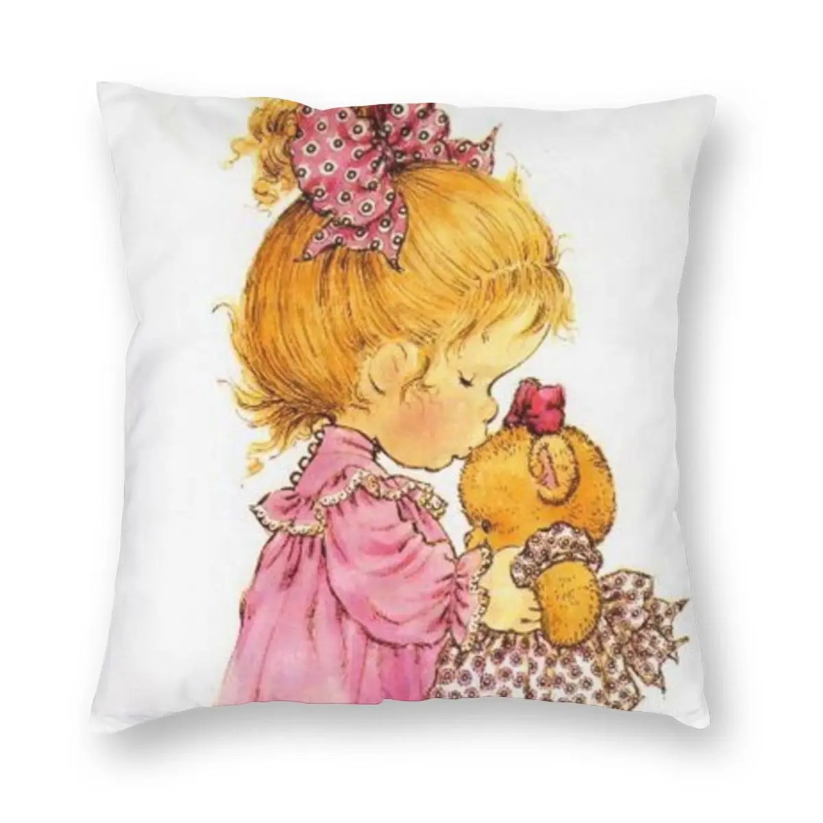 Sarah Kay Swing Girl (3) Square Pillowcase Pillow Cover Cushion Throw Pillow for Home Sofa Living Room