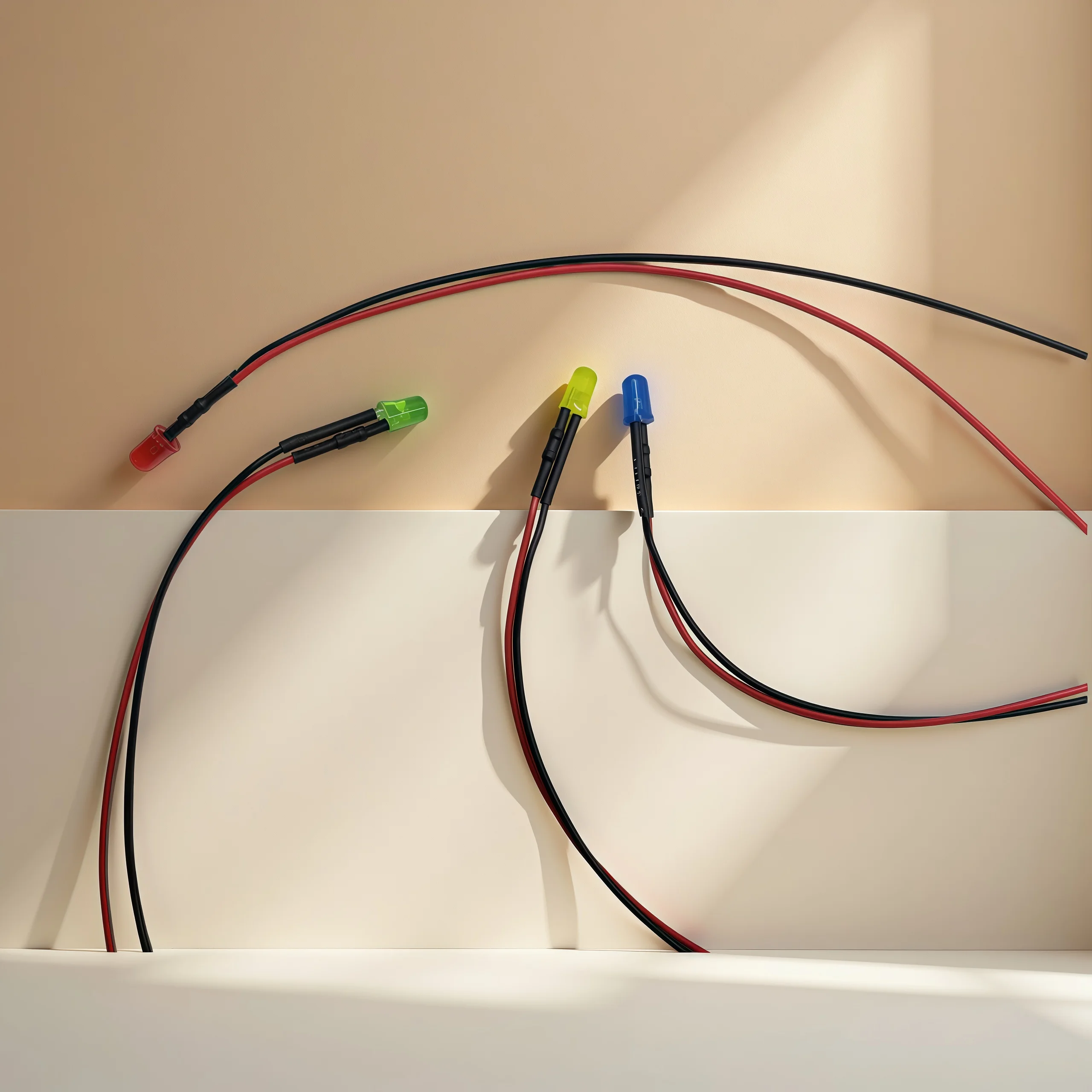 5mm LED 12V 24V 20cm Pre-wired Round LED Diode Lamp Decoration Light Emitting Diodes Red Green Blue white or with Plastic holder
