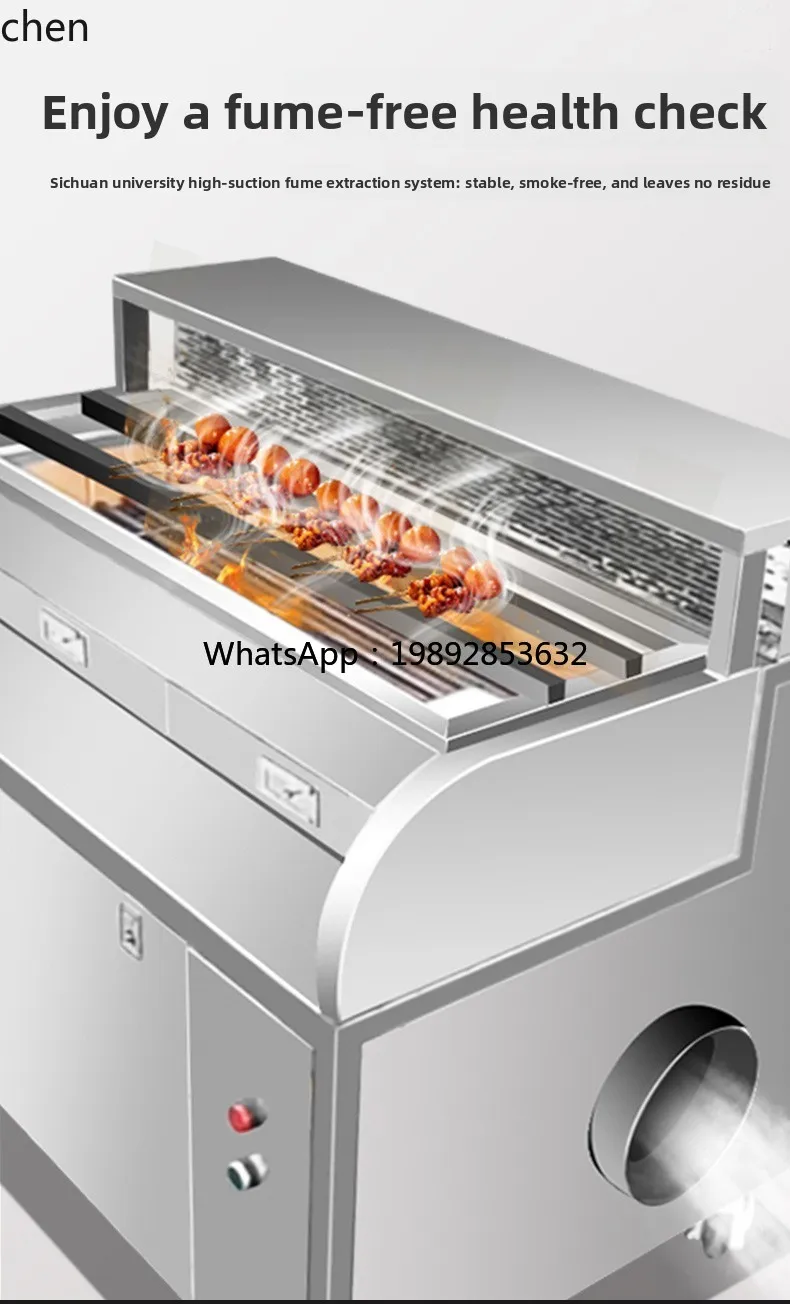 ABB Vogel-Bratofen Gewerbliche Elektrische Vogelgrillmaschine mit Integrierter Abgasreinigung