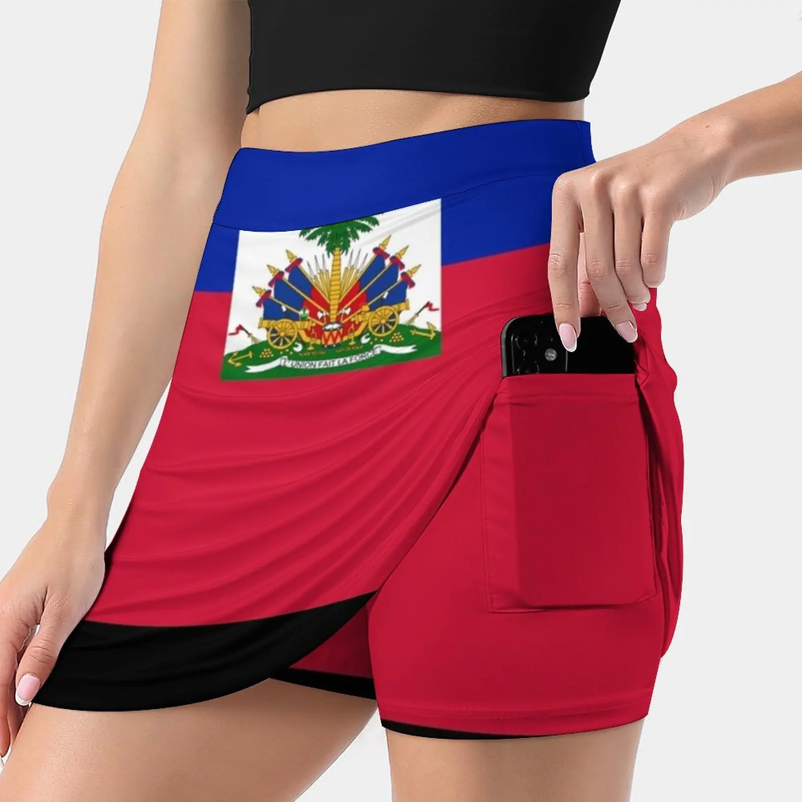 Haiti Flag Duvet Sticker T-Shirt Cell Phone Case Women's skirt Aesthetic skirts New Fashion Short Skirts Haiti Republic Of