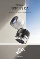 YONGNUO 50F1.8S DA APS-C Camera Lens Auto Focus Portait Vlog Prime Lens for Sony E Mount Camera