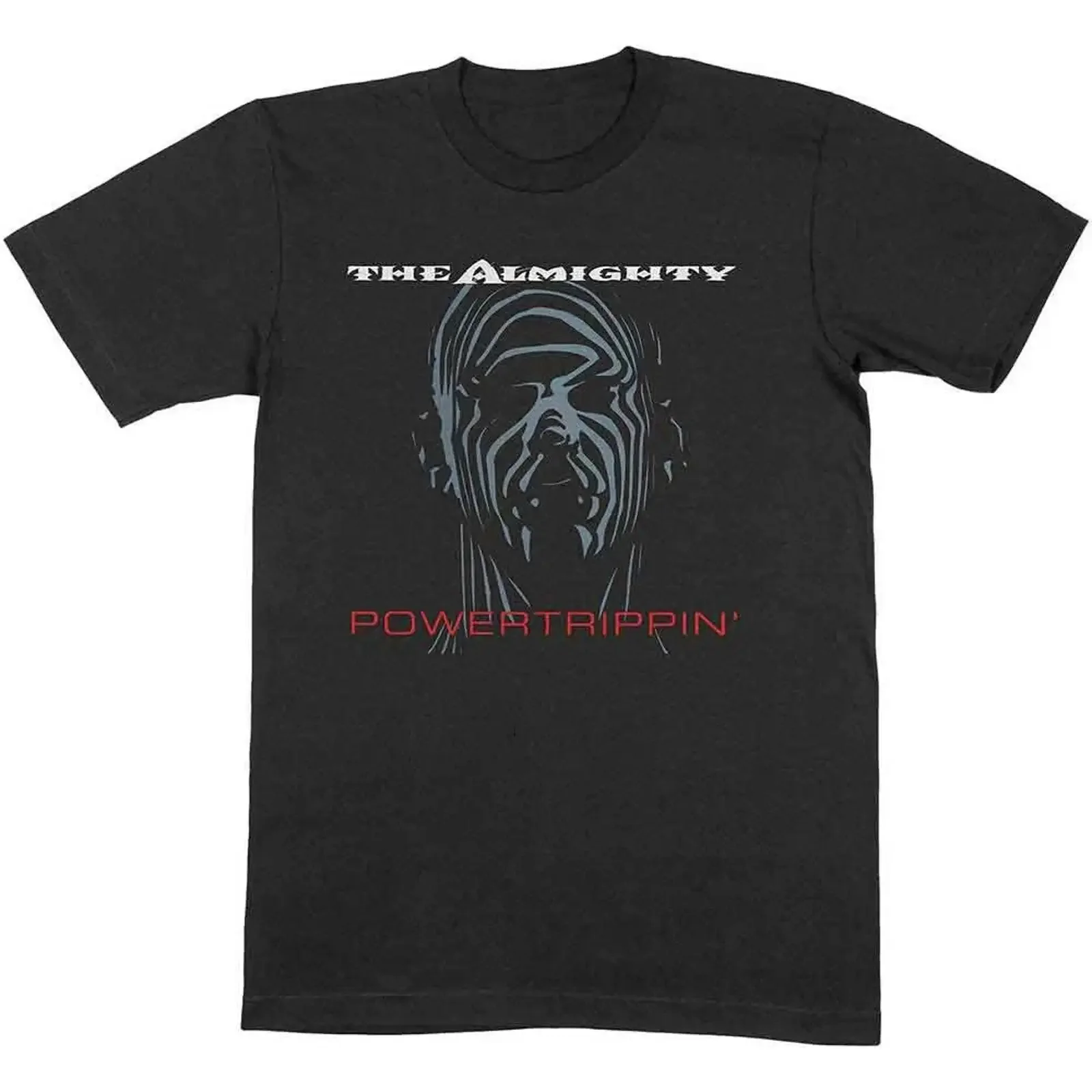 THE ALMIGHTY Powertrippin' T Shirt OFFICIAL MERCHANDISE vintage Washed Breathable streetwear Soft Unisex Stretched Slightly
