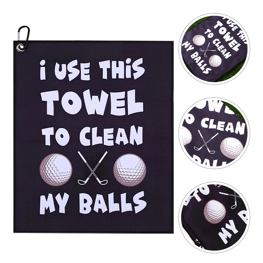 

Golf Towel Portable Wet Golfs Ball Cleaner Breathable Golfing Balls Fiber Sports Wipe