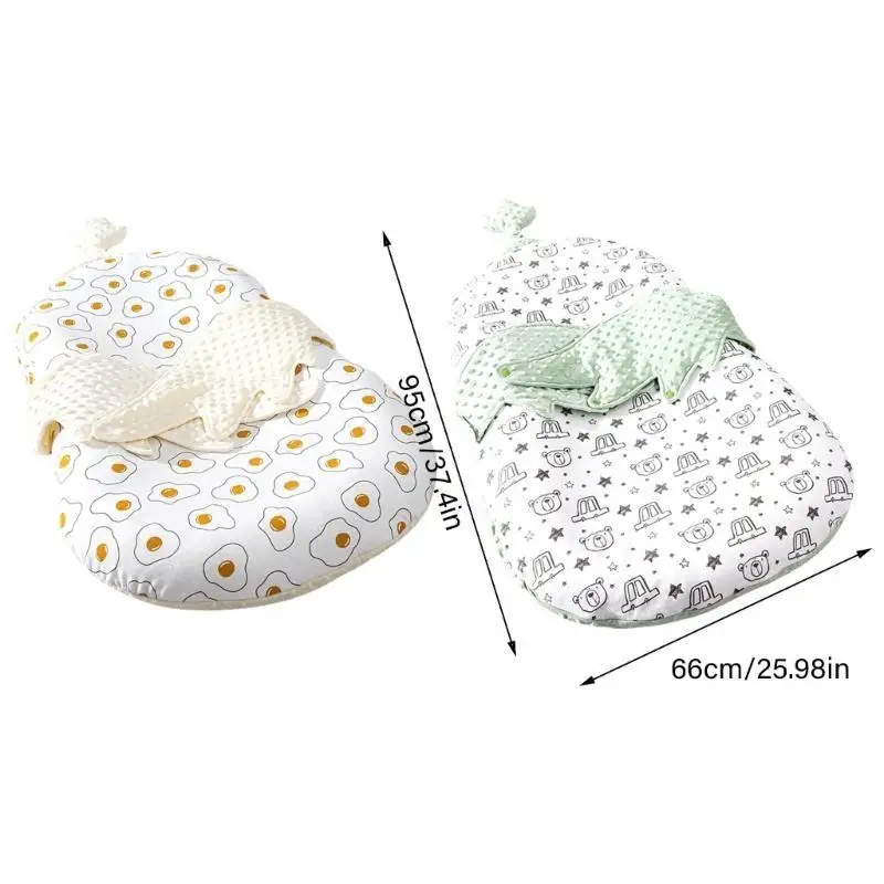 U13F عش المتسكع النائم مع لعبة شخشيخة مضادة للبداية عش الطفل المتسكع مزدوج الوجهين تنفس المتسكع عش قابل للغسل #6