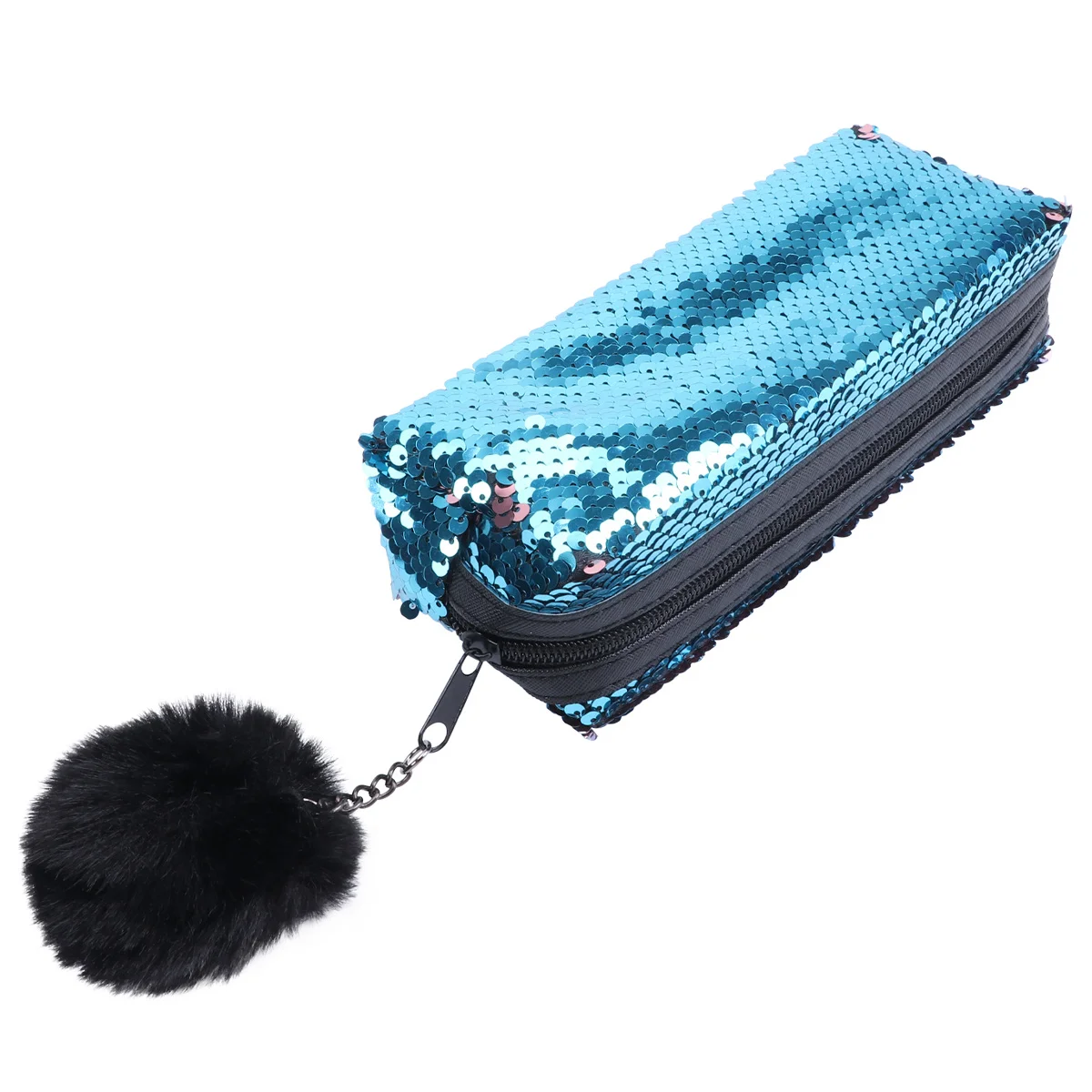 1 قطعة حقيبة أقلام رصاص مطرزة حورية البحر بريق الحقيبة متعددة الوظائف القرطاسية حقيبة التخزين لمنظمي مكتب المدرسة #6