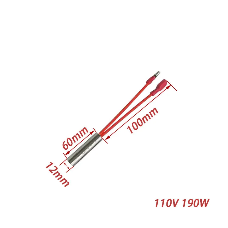سخان خرطوشة صغير لعنصر التسخين 110 فولت من الفولاذ المقاوم للصدأ لمقياس تخفيف الضغط CO2