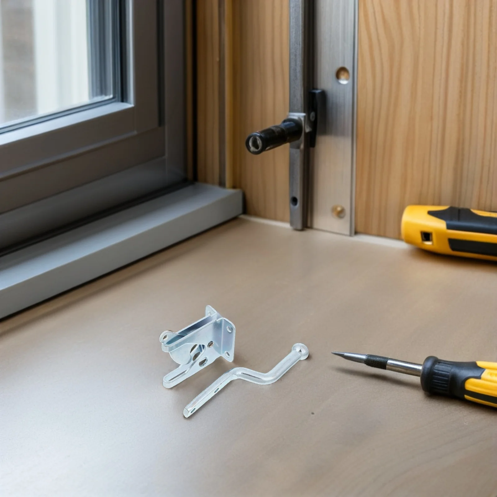 

Fence Gate Lock Heavy Duty Metal Latch Spring Loaded Door Latch Cable Pull for Outdoor Barn Farm Yard Garage Security