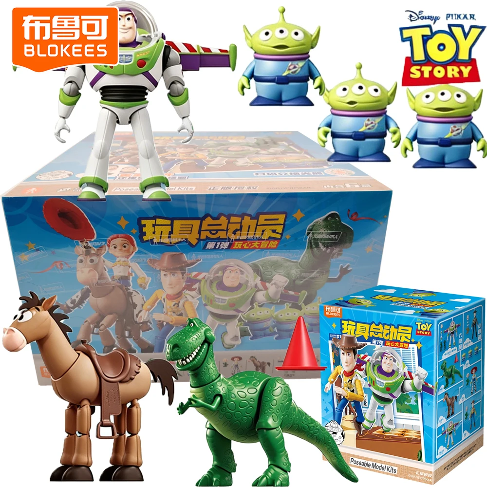 

New Genuine BLOKEES Disney Pixer Toy Story Blind Box Classic Anime Figures Creative Exquisite Realistic Model Toys Festival Gift