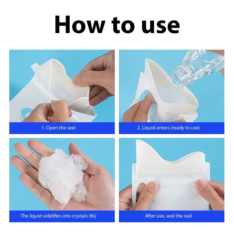 Pee Bags With Big Funnel Spill-Proof Container 700ml Car Toilet Pee Bags For Camping For Women Men Kids Patient Car Camping