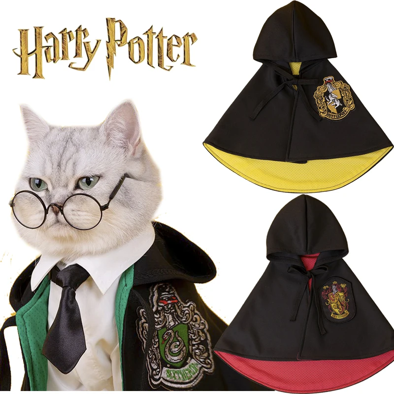 Harry Potter Pet Magic Cloak Hogwarts School of Witchcraft and Wizardry Series Cosplay Costumes Props for Cat Dog Cute Cloak