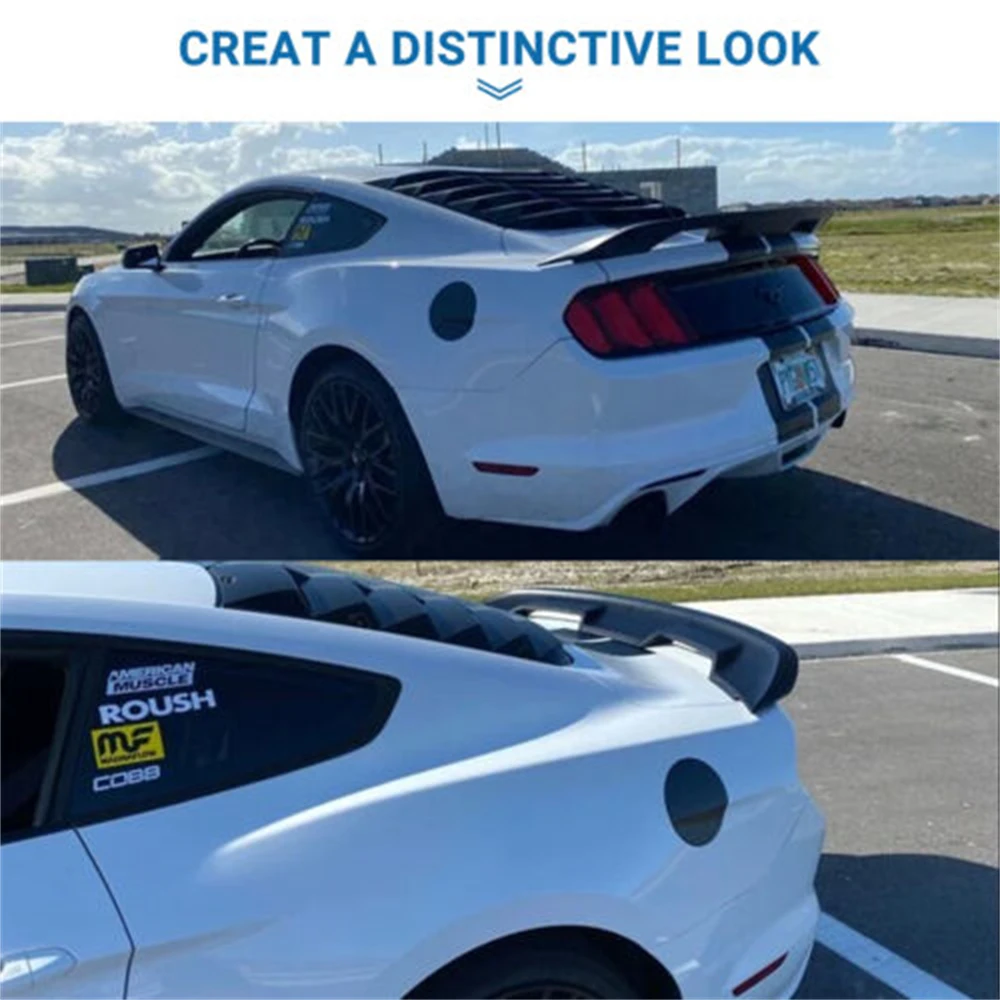 Rear Spoiler For Ford Mustang 2015-2023 Accessories Coupe Glossy Black/Carbon GT Style Trunk Wing ABS Car Exterior Parts HOT