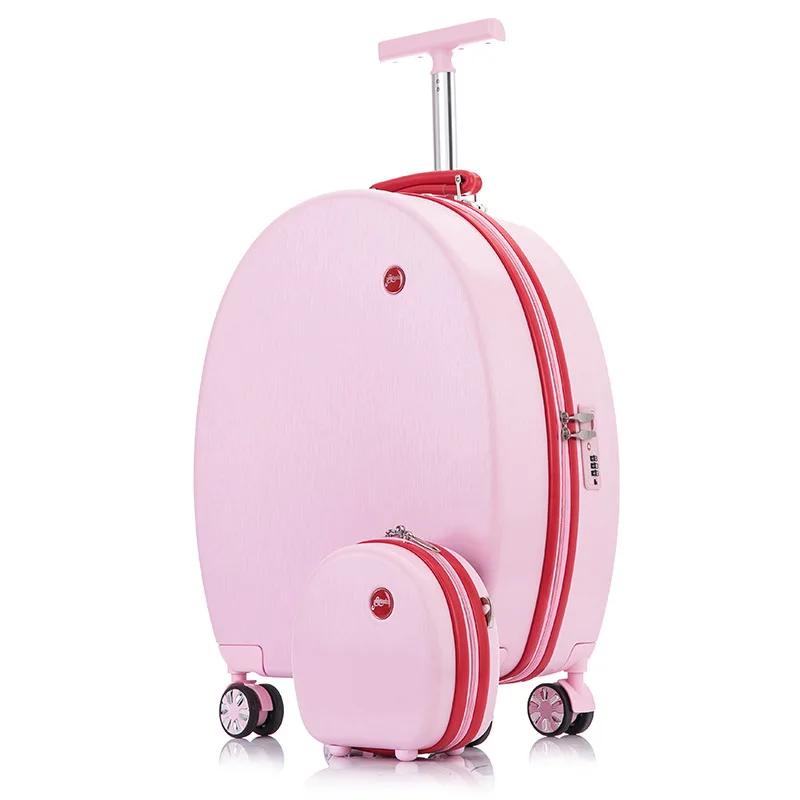 20 Inch Lady's Travel Mini Suitcase 2 Pieces Set On Wheels Trolley Rolling Luggage Sling Bag Check-in Case Valises Free Shipping