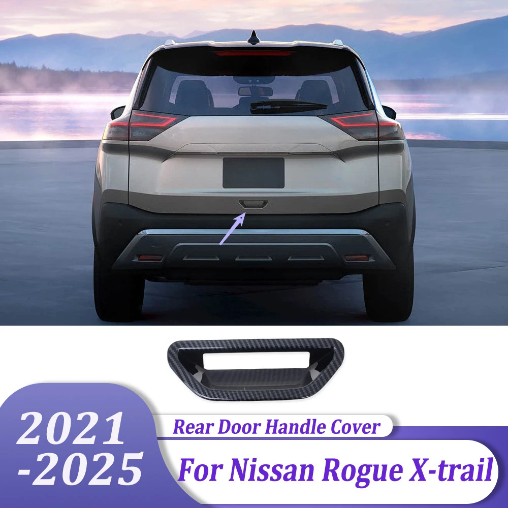 

Задняя дверная ручка багажника, крышка чаши, накладка, Стайлинг автомобиля, внешние аксессуары для Nissan Rogue X-trail 2021 2022 2023 2024 2025