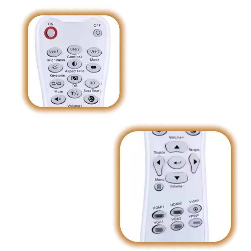 

Optoma Remote Control BR-3003B Compatible with HD26 GT1080 HD141X EH200ST HD28DSE DH350 HD143X HD142X HD27 HD27HDR DH1009 Projec