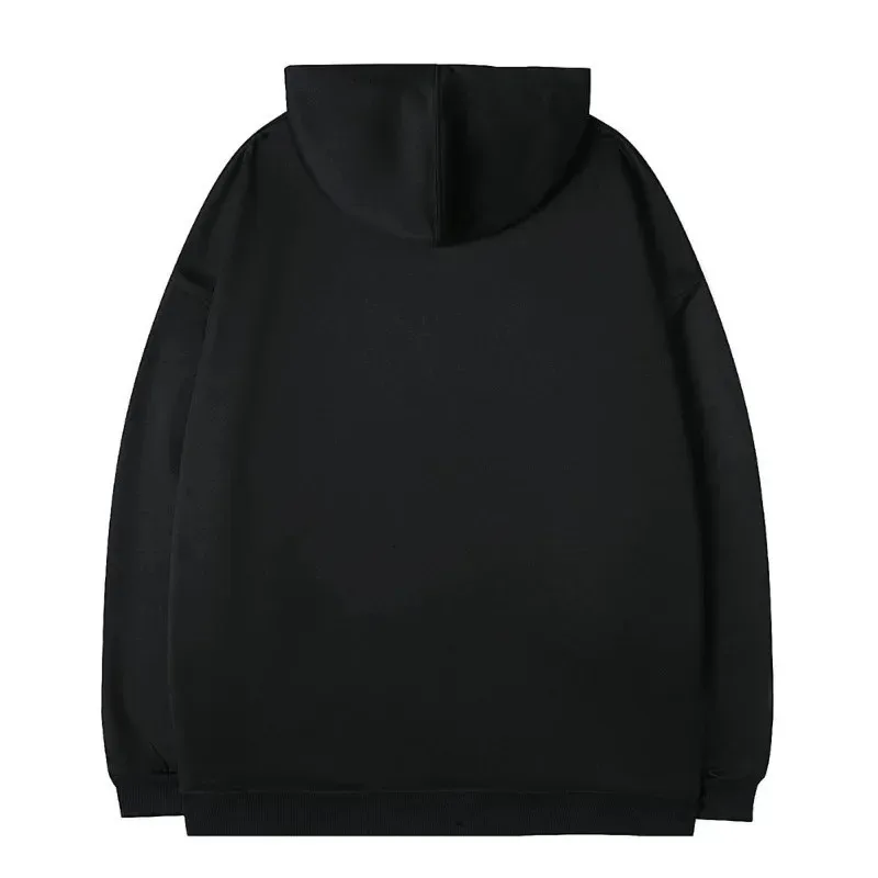 نمط عصري رياضي مريح كاجوال عصري فضفاض جيب دافئ مقنعين البلوز رسالة مطبوعة الرجال مقنعين