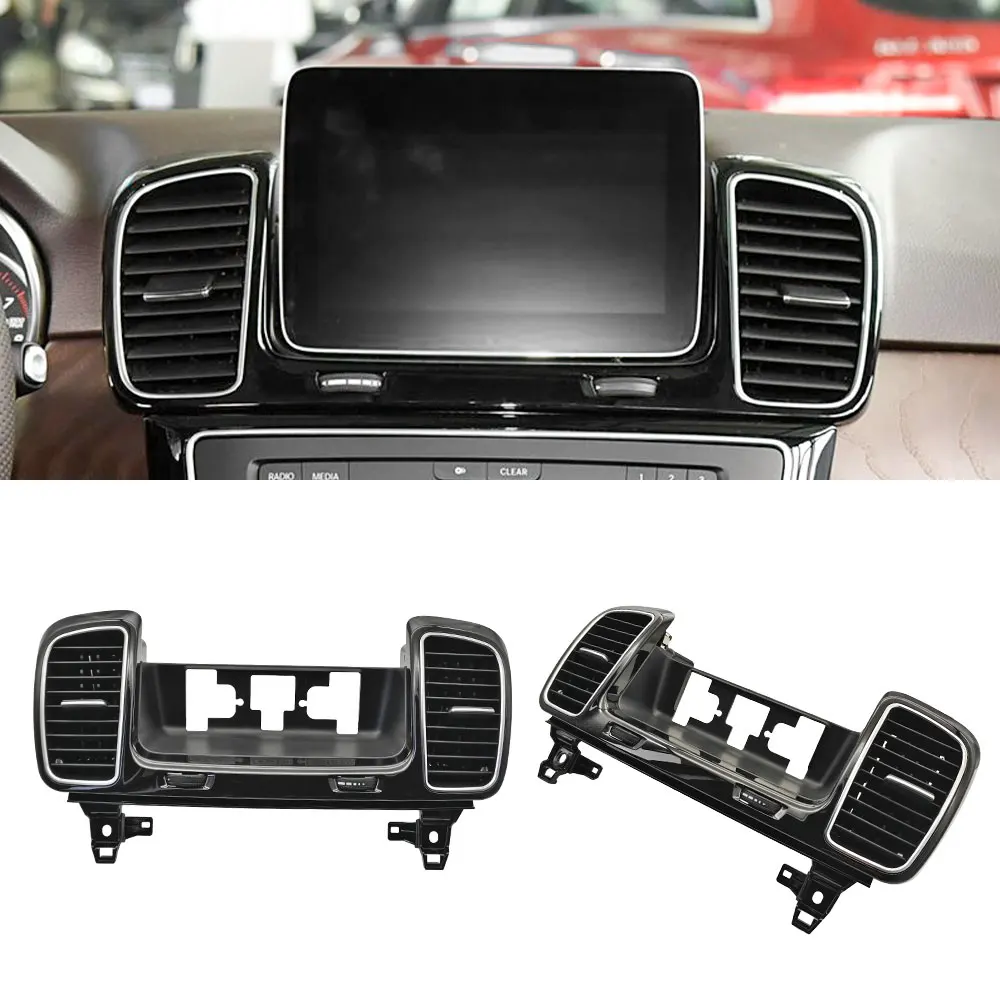 For Mercedes W166 W292 Car Middle AC Vent Grille Air Conditioning Outlet Assembly For Benz GLE GLS Class 2016-2019 1668306001