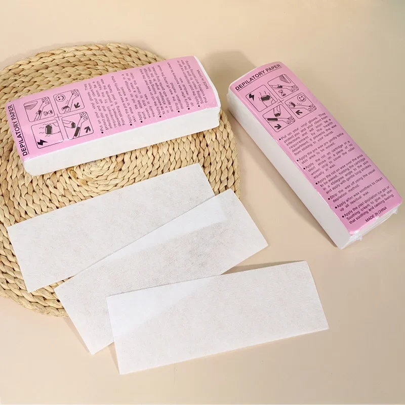 100pcs Removal Nonwoven Body Cloth Hair Remove Wax Paper Rolls High Quality Hair Removal Epilator Wax Strip Paper