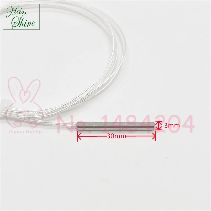 5 PCS Rtd Pt100 Probe 3mm * 30mm 1m 2m 5m  2 Wire High Temperature Sensor -50~200 °C Platinum Resistance PT 100 Temp Detector