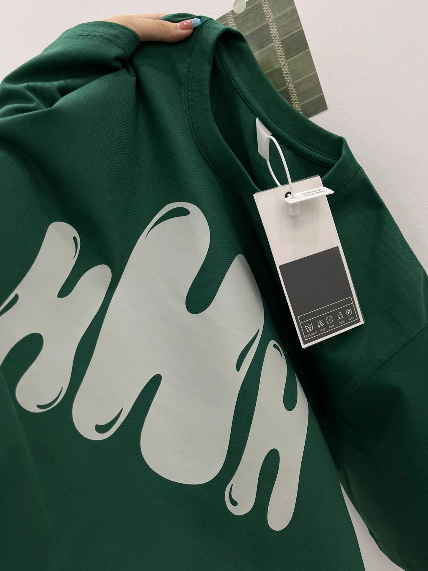 

Loose Cotton ort Sve T-irt ex Summer Casual Print Top Youth Faion round Ne f Sve irt for Men And Women