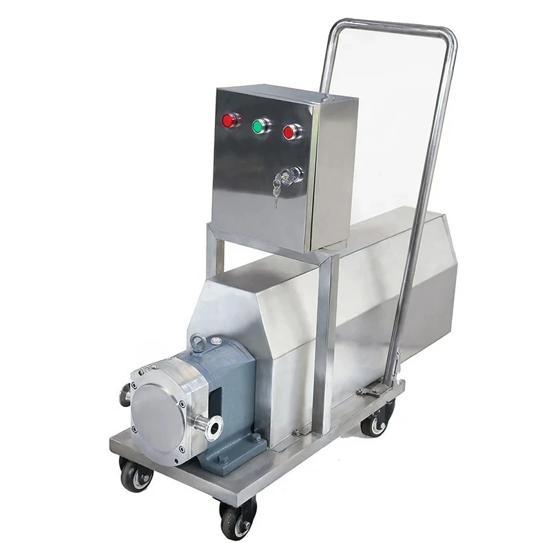 Triple convex rotary rotor pump with small car