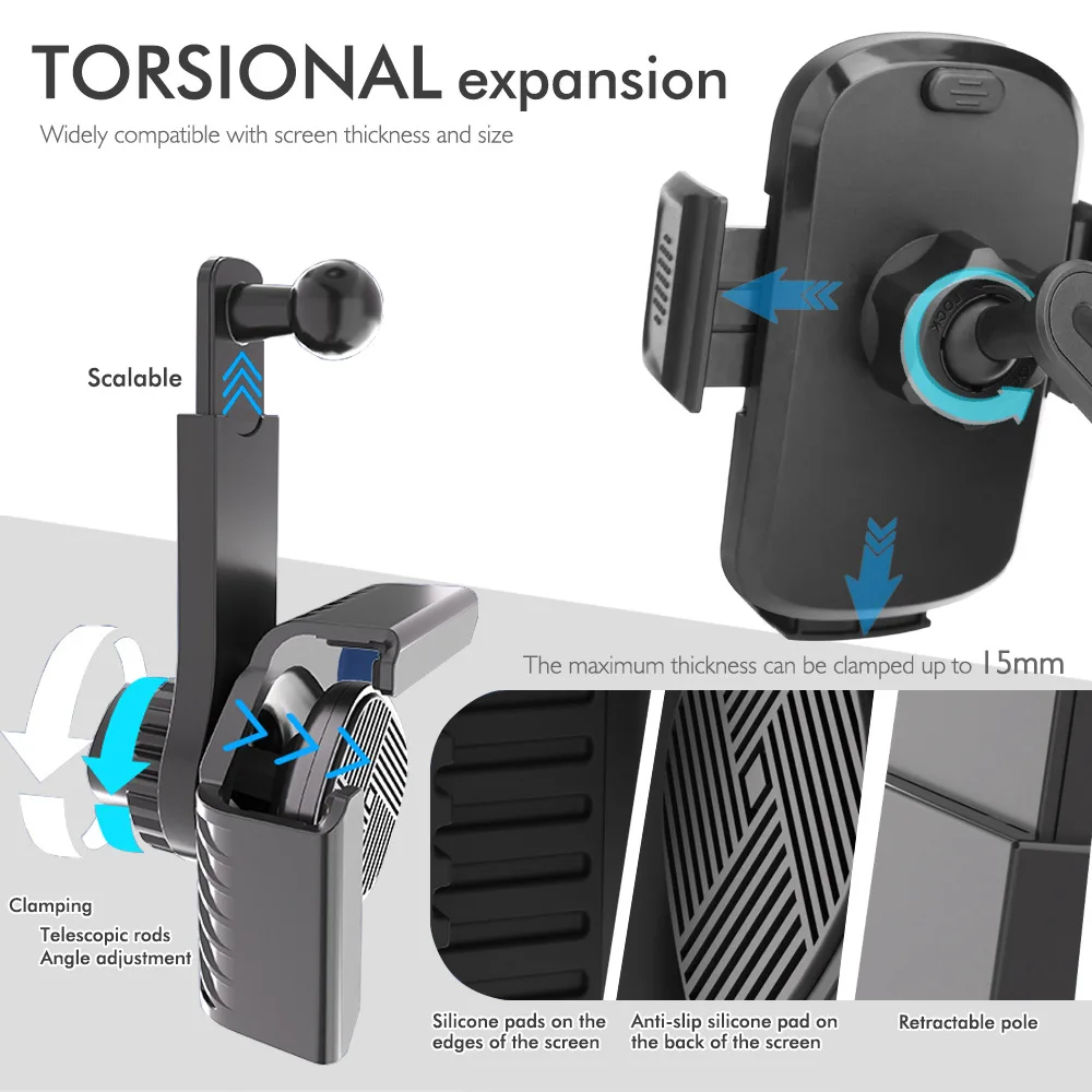 For Tesla Model 3 X Y S BYD Center Control Display Slide Rail Phone Holder Magnetic Car Phone Holder for iPhone 15 14 13 12 - view 4