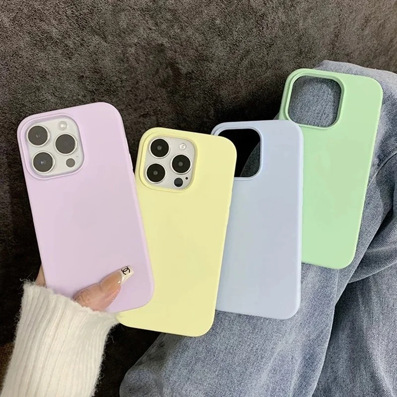 Original Silicone Case For iPhone 17 16 13 15 14 12 Pro Apple Cover for iPhone16 17 ProMax 13 11 Pro Max 14 15 Plus Soft Cases - náhled 2