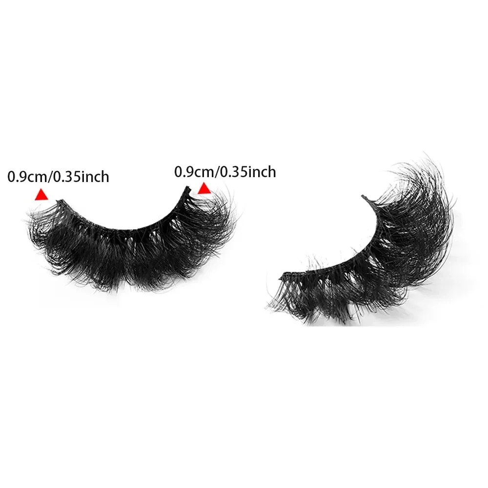 5 Pairs 3D Fake Lashes Dramatic Volume Thick Lashes Fluffy Natural False Eyelashes Thick Dramatic False Eyelashes