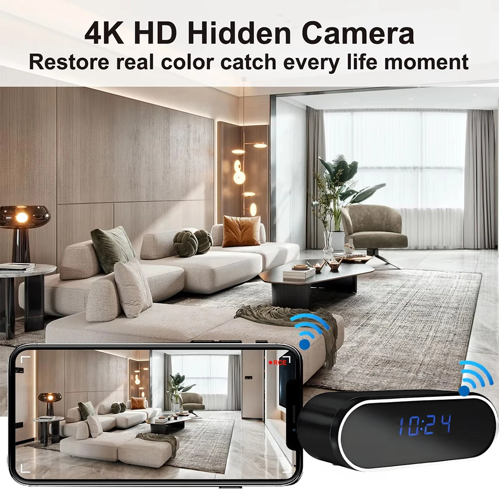 New 4K HD WiFi Wireless Mini Camera, Supporting Remote Viewing, Infrared Night Vision, Motion Detection, and Home Mini Cameras gallery 2