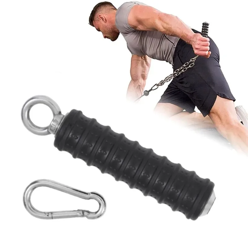 1 Pc Short Handle Fitness Single Grip Non Slip Pull Down Heavy Duty Tricep Bicep Muscle Training Home Gym Accessories Cable