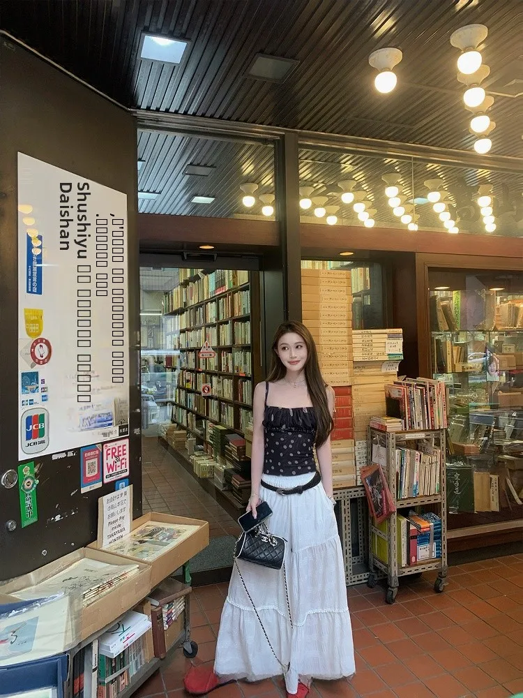 กางเกงขายาวลำลองเอวสูงทรงขาบาน ดีไซน์ซัมเมอร์สุดฮิต สำหรับผู้หญิง ผ้าบางเบา ใส่สบาย ทรงกระโปรงกางเกง