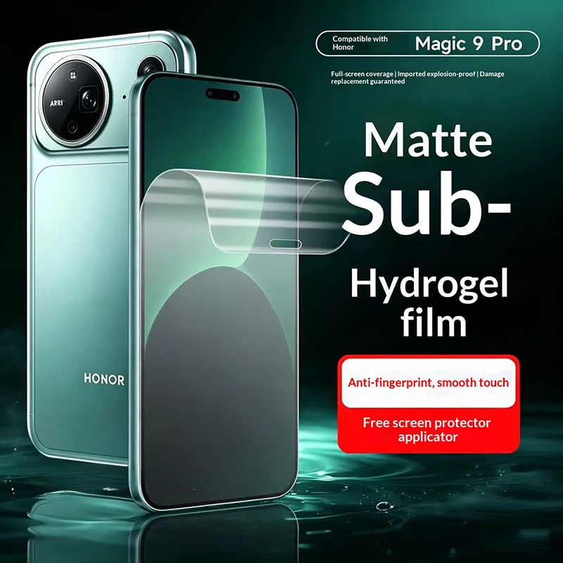 3 Stück mattes Hydrogel-Folie für Honor Magic9 Pro Max, vollständige Abdeckung, transparente TPU-Displayschutzfolie für Honor Magic 9 Super.