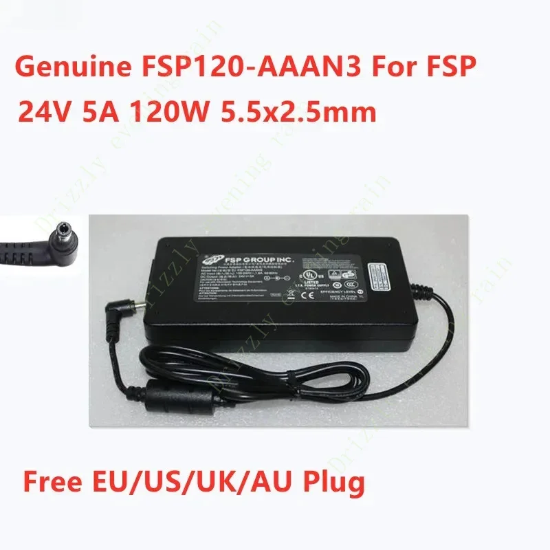 의료 모니터 전원 공급 장치 충전기용 FSP120-AAAN2 AC 어댑터, FSP FSP120-AAAN3 24V 5A 120W 정품