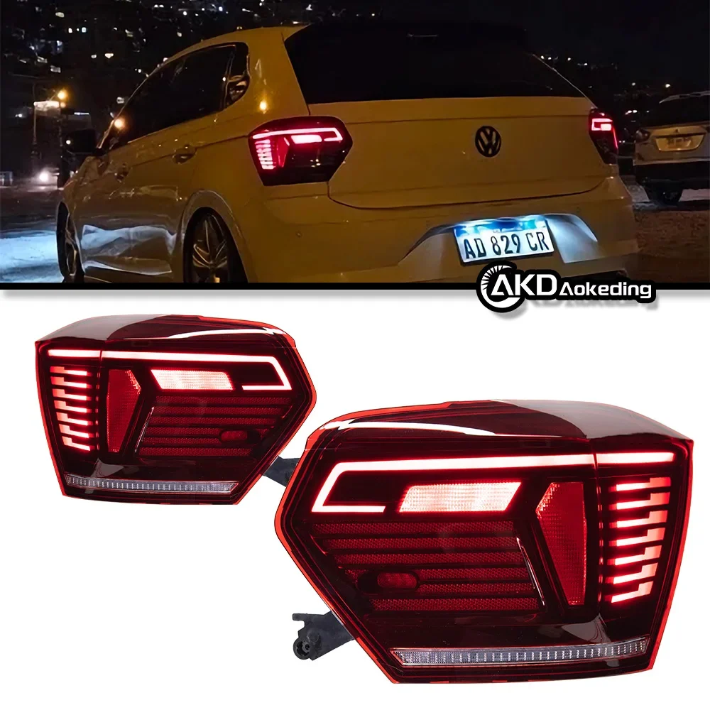 

For Volkswagen Polo 19-24 tail light assembly POLO modified LED water steering turn signal brake light