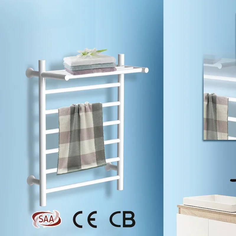 High Quality 304 Stainless Steel  Wall-mounted Heated Towel Warmer Rack Towel Heater Drying Rack