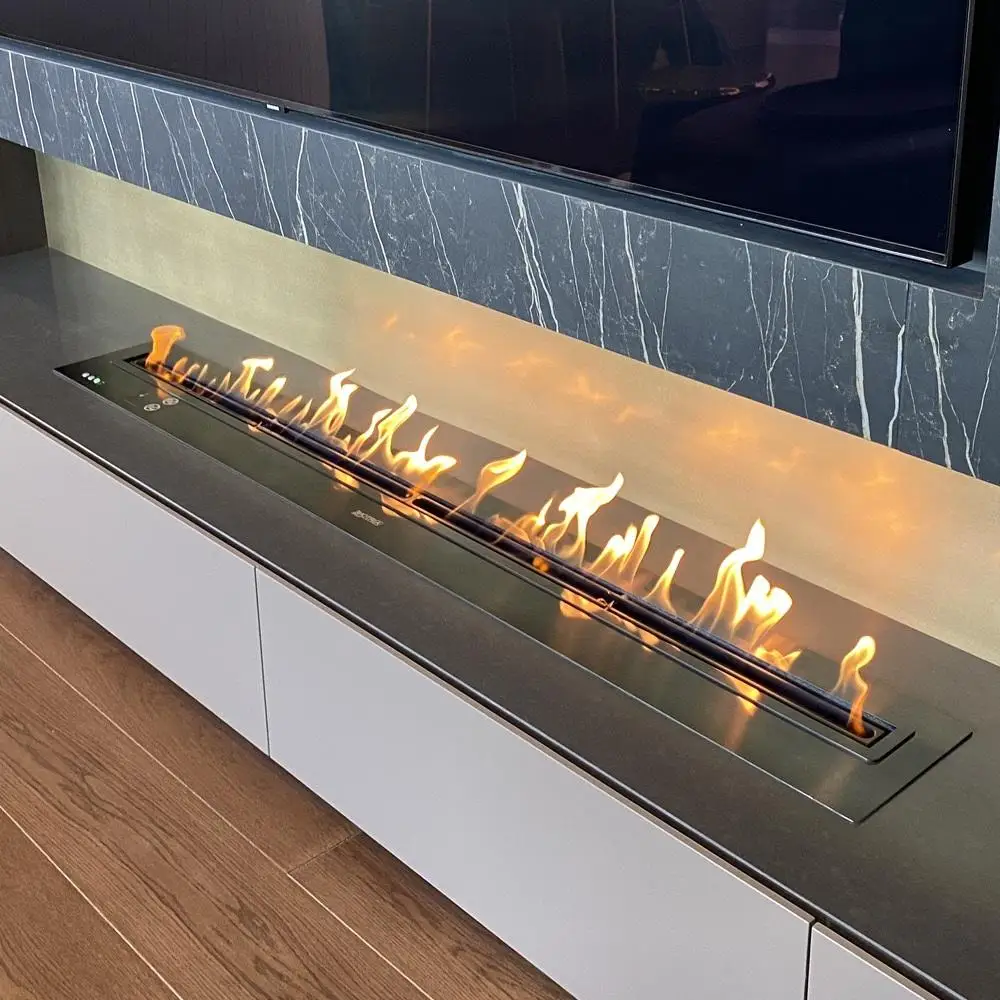 36 Inch Intelligent Outdoor Electric Remote Control Bioethanol Fireplace Smart Bio Ethanol burner Bioethanol Fire Pit 90cm