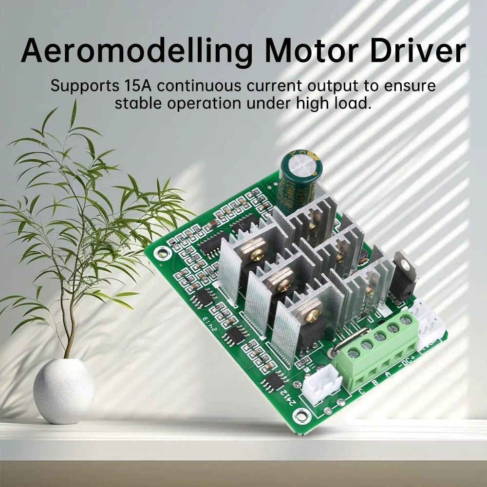 BLDC DC 5-36V 15A Electrically Adjustable Aircraft Model Motor Drive supports forward Reverse 3-phase Brushless Motor Modulator