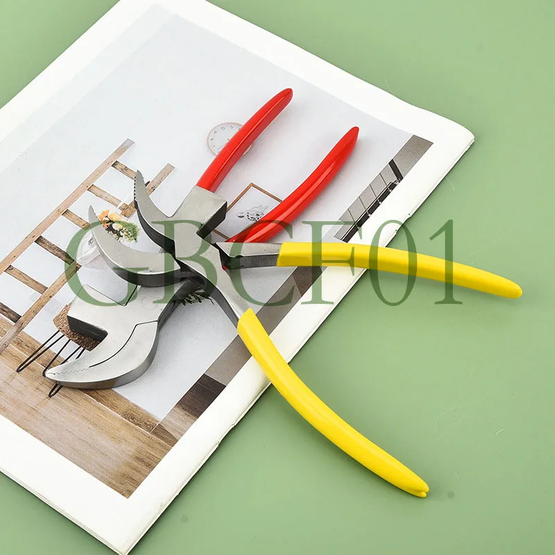 DIY Hand Tools Leather Edge Adjustment Press Flatten Plier Clamp Fixed Clamp Pliers for Handbag Leather Bag Making