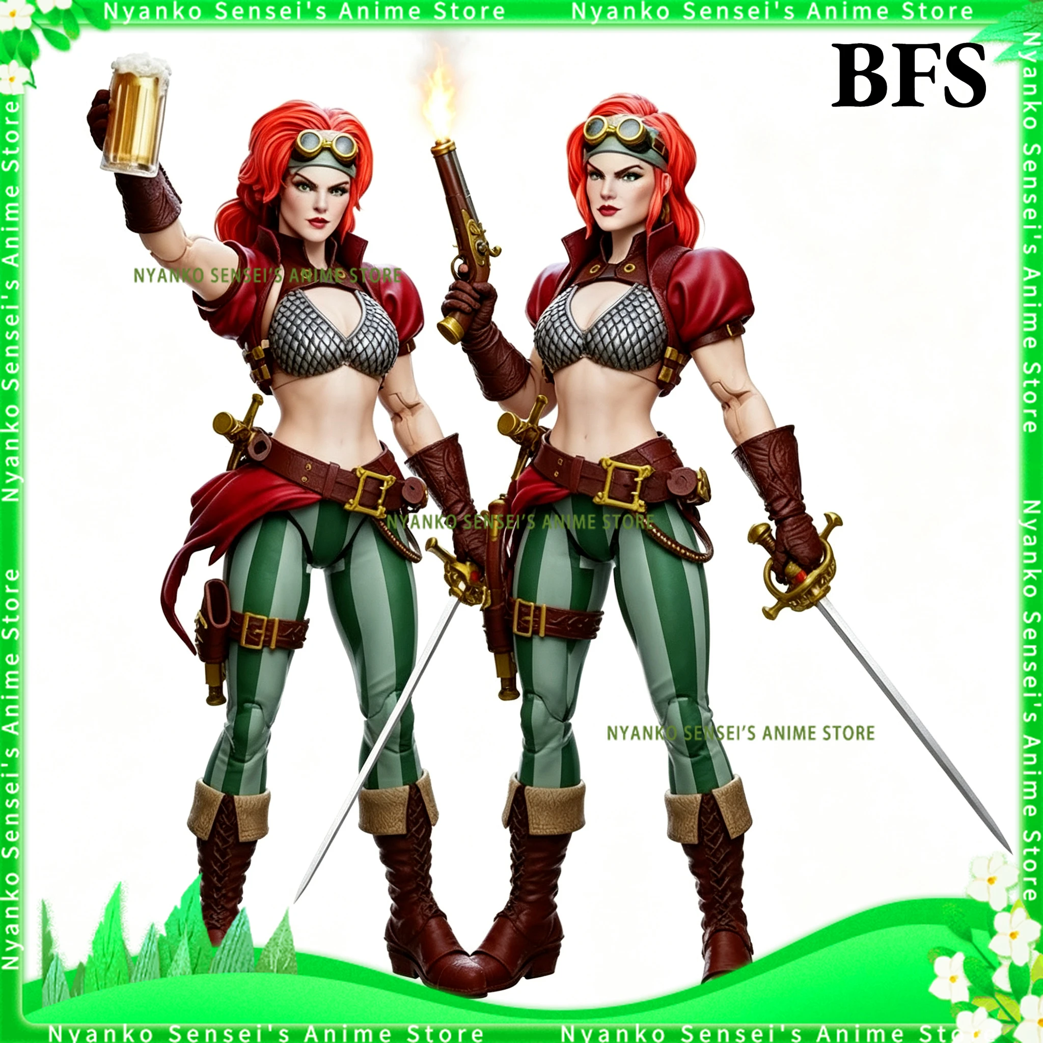 

In Stock BFS Boss Fight Studio Steampunk Sonia 1/12 Scale Action Figure Anime Model Trendy Toys Doll Desktop Collectibles